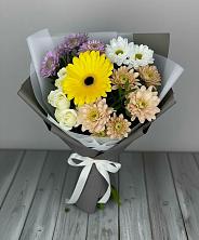 Букет цветов из:  Розы, Герберы и Хризантемы в Свободе