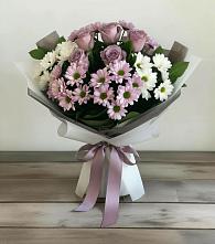 Букет цветов из:  Хризантемы и Розы #REPLACE_PRED# Свободе