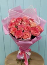 Букет 15 Розовых роз Равель в Свободе