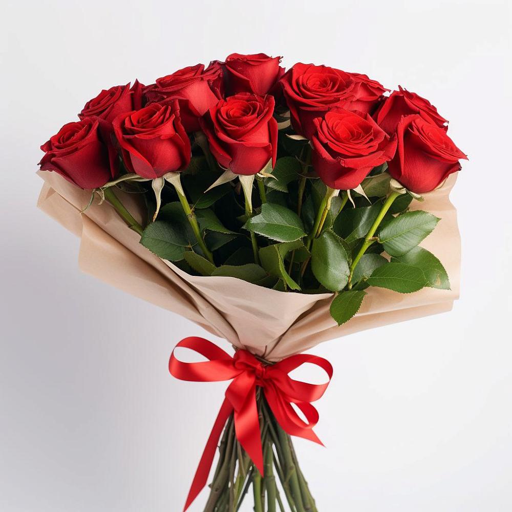 Букет 11 Красных роз Эдлесс Лав в Свободе