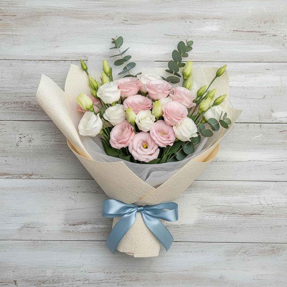 Букет цветов из: Лизиантусы в Свободе